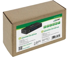 I-TEC InLine® Industrial 4 prievadų USB PoE šakotuvas (3x USB-A / 1x USB-C)
