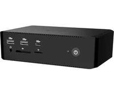 „I-tec Thunderbolt 5 Quattro“ ekrano dokas, 2x HDMI, 2x TB5 (iki 120 Gbps, 30 W), 5x USB (10 Gbps, BC 1.2), 2,5 colio garso išvesties kortelė, maitinimo šaltinis 140 W (TB5 kabelis, 1 m)