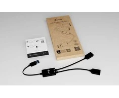 I-tec USB-A kabelio šakotuvas, 2 prievadų (2x USB-A), iki 5 Gbps, lankstus kabelio šakotuvas, 40 g