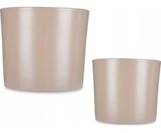 Ibergarden keraminiai gėlių vazonai MINIMAL, 2 vnt., Ø 22 cm ir Ø 27 cm