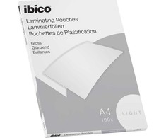 Ibico laminavimo vokeliai A4 formato, šviesūs, 80 my - (100 vnt.)