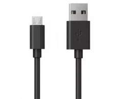 Kabelis Brackton USB Male - MicroUSB Male 5m Juodas