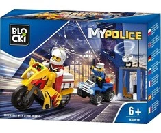 Konstruktorius BLOCKi MyPolice Vytis motociklu KB0618 79vnt