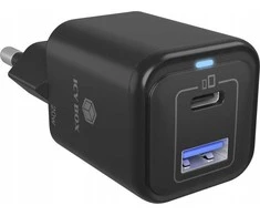 Icy Box IB-PS1020-PD USB įkroviklis 20W, 1x Type-C, 1x Type-A