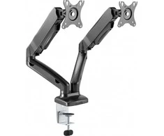 Laikiklis ICY BOX IB-MS304-T, Monitorius stovas su staliniu pagrindu, dviem ekranams, dydis iki 27'' | Raidsonic