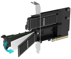 Icy Dock IcyDock Adapteris 2x M.2 NVMe to PCIe 4.0 x8 card bifurcation