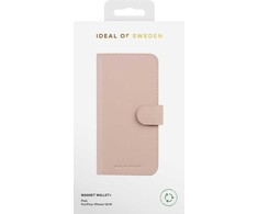Telefono piniginės dėklas - Ideal of Sweden „Magnet Wallet+“ knygelės tipo dėklas iPhone 13/14/15/16E, modelis 2944460, rožinis