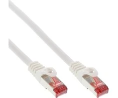 InLine 40vnt. Bulk- Pack InLine ® Lankstus kabelis, S / FTP (PiMf), Cat.6, 250MHz, PVC, CCA, baltas, 2m