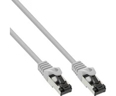 InLine ® Lankstinukas S / FTP PiMF Cat.8.1 Nemokamas halogenas 2000MHz pilkas 10m