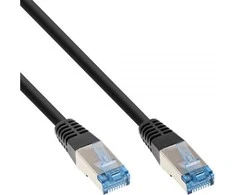 InLine - Komutacinis kabelis - RJ- 45 (M) - RJ- 45 (M) - 3.0m - SFTP, PIMF - CAT 6A - Halogenas laisvas, perkrautas - juodasis (74803S)
