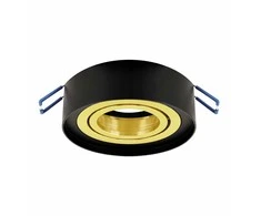 Struhm Ideus Odyn 04490 įleidžiamas šviestuvas, 1x35W GU10, juodas/auksinis