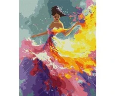 Ideyka Dailinimas pagal skaičius - Elegantiška princesė 40x5