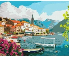 Ideyka Tapyba pagal skaičių - Vasara Cotor Bay 40x50