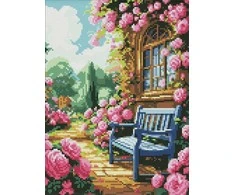 Ideyka Deimantinė mozaika be rėmo - Gėlynas 30x40