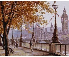Ideyka Tapyba pagal skaičius - Ruduo Londonas 40x50cm