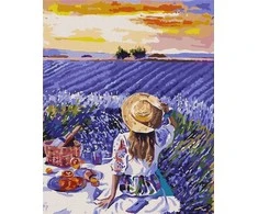 Ideyka Tapyba pagal numerius - Levandų piktograma 40x50cm