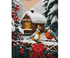 Ideyka Painting by numbers 40x50 cm KHO6534 Snow fairy tale AP0108