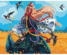 Ideyka Paveikslas pagal skaičius - ukrainietė 40x50cm