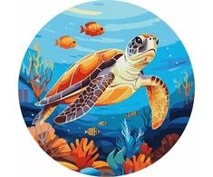 Ideyka Paveikslas pagal skaičius - Vandenyno gyventojai 26 cm