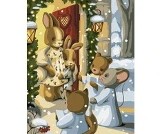 Ideyka Painting by numbers 40x50 cm KHO6551 Magic of Christmas carols AP0109