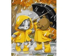Ideyka Paveikslas skaičiais - Pasivaikščiojimas lietuje 40x50cm