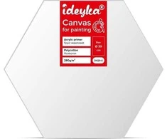 Ideyka Drobės tapyba ant šešiakampio rėmo 39cm