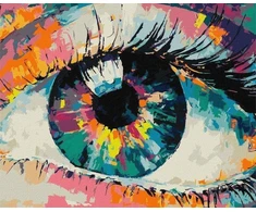 Ideyka Tapyba pagal skaičius - Vaivorykštinis vaizdas 40x50cm