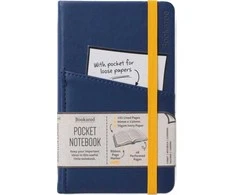 IF Bookaroo Notebook Journal Pocket A6 - tamsiai mėlyna