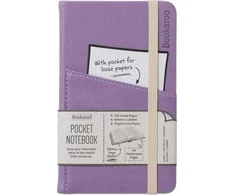 IF Bookaroo užrašų knygelė su kišene A6 - šviesiai violetinė