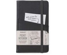 IF Bookaroo užrašų knygelė su kišene A6 formato - juoda