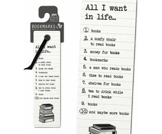 Bookshop Literary Bookmarks - All I Want In Life...