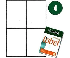 Lipni etiketė 105x148 IGEPA