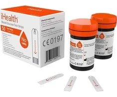 Kraujospūdžio matuoklis „iHealth Glucose EGS-2003“ gliukozės testai (50 vnt.)