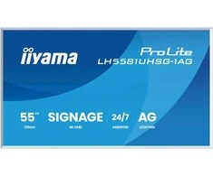 „IIYAMA LH5581UHSG-1AG“ 55 colių „Gallery Line“ monitorius su nuimamu rėmu, 3840x2160 UHD VA ELED, 2xHDMI, 1xUSB-C, 2xUSB 2.0, „Android 14“, VESA 300x400