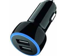 Įkroviklis 2GO 2GO Dual-USB KFZ-Ladegerät 2400mA juodas