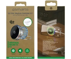 4smarts 541761, Automatinis, Vidaus, USB, Belaidis įkrovimas, Pilka