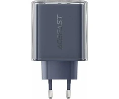 Sieninis įkroviklis Acefast A45 2x USB-C 1xUSB-A 65W PD - Pilkas