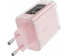 Sieninis įkroviklis Acefast A45, 2x USB-C, 1xUSB-A, 65W PD (rožinė)