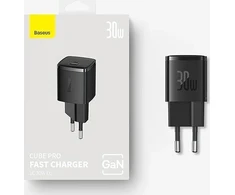 Baseus 30W USB-C GaN charger - Juodas