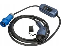 Elektromobilių įkroviklis Akyga AK-EC-15 CEE 3 kontaktų Type1 LCD 1 fazė 32A 7.2kW 5m