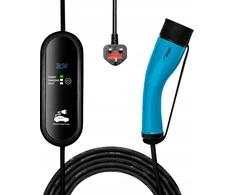 Įkroviklis do samochodów elektrycznych Akyga AK-EC-20 Type2 LCD 1-faza 13A 3kW 5m UK