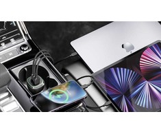 Įkroviklis Alogic Alogic KFZ Lagegerät 165W 3Port 2xUSB-C+1xUSB-A+USB-C kabelis