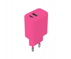 Alogy Telforceone Setty charger USB + USB-C 20W LSIM-AC-206 pink