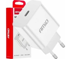 Sieninis įkroviklis USB-C 20W 230V AMIO-03891