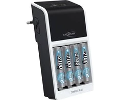 Ansmann Comfort Plus įkroviklis su įsk. 4xAA2100 Akku 1001-0094-01