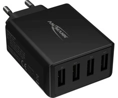 Ansmann namų įkroviklis HC430 4xUSB 3000mA juodas