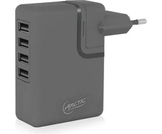 Krautuvas Arctic įkroviklis PRO 4 Rev.2 4x USB- A 2.5 A (PSAEQ- AC02201- BL)