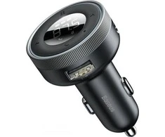 Baseus FM moduliatorius Bluetooth USB Micro SD - Juodas