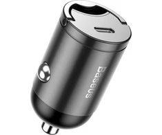 Baseus Tiny Star PPS automobilinis įkroviklis Type-C 30W (pilkas)