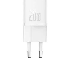 Mini sieninis įkroviklis Baseus GaN5 20W (baltas)